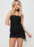 product Princess Polly High Neck  Donelli Lace Mini Dress Black