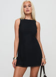 Lukea Sleeveless Mini Dress Black