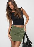 product Wolf Cargo Mini Skirt Olive Princess Polly  Mini Skirts 