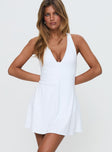 Challengers Active Halter Mini Dress White