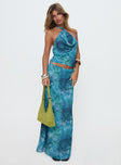 Eleganza Maxi Skirt Blue Multi