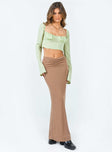 product Robbin Maxi Skirt Beige Princess Polly  Midi Skirts 