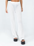 product Princess Polly High Waisted Pants  Santa Monica Knit Pants White