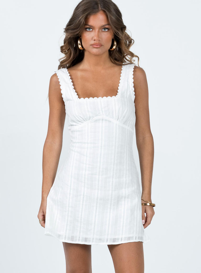 Dasha Mini Dress White Lower Impact