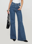 Lucille High Rise Flare Leg Jeans Mid Wash