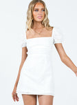 product Princess Polly High Neck  Havena Anglaise Mini Dress White