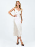 product Princess Polly Asymmetric Neckline  Missy Midi Dress Champagne