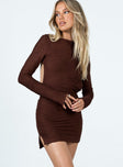 product Princess Polly High Neck  Ignite Mini Dress Brown