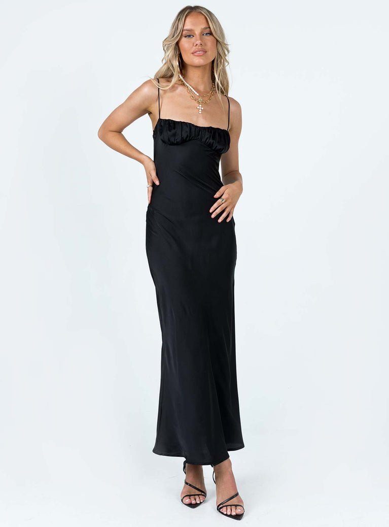 product Princess Polly Square Neck  Zeller Maxi Dress Black