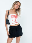   side view of model wearing Princess Polly Elle Mini Skirt Black Mini Skirts 