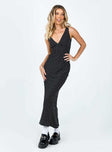 product Princess Polly High Neck  Nellie Maxi Dress Black Polka Dot