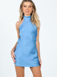 product Princess Polly Crew Neck  Take Me Back Mini Dress Blue