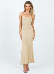 product Princess Polly Asymmetric Neckline  Andros Maxi Dress Beige