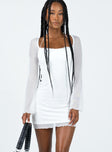 product Princess Polly Square Neck  Bilbao Long Sleeve Mini Dress White