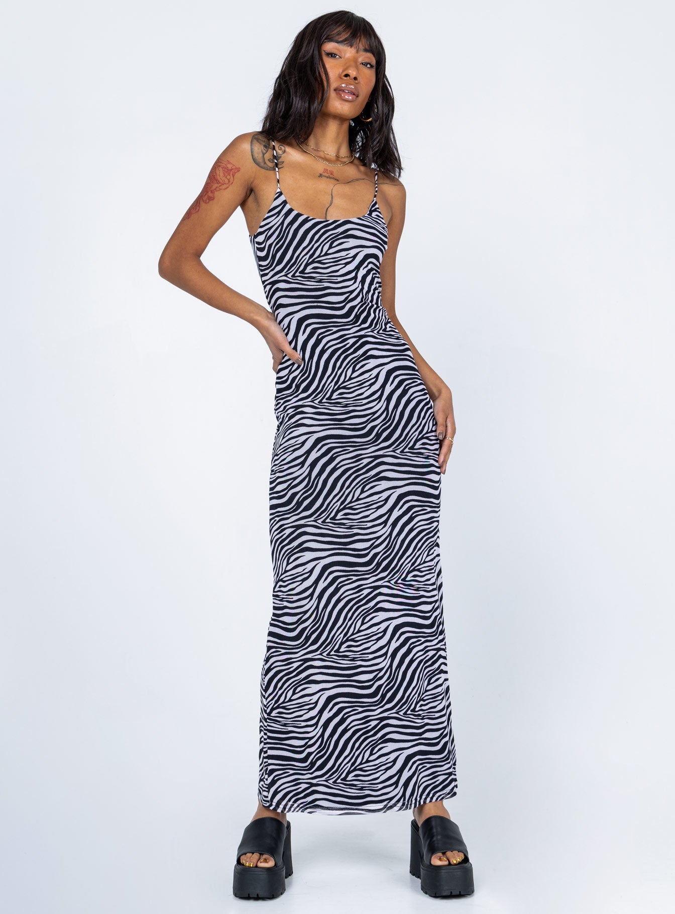 Zebra maxi top