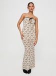 product Princess Polly Sweetheart Neckline  Illuminating Maxi Dress Beige Floral