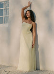 South Of France Maxi Dress Yellow