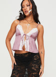 Arizone Lace Cami Pink