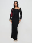 Sedani Long Sleeve Maxi Dress Black