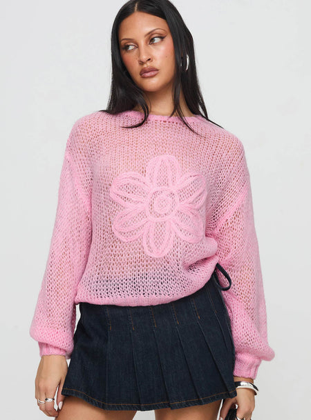 Schwartz Knit Sweater Pink