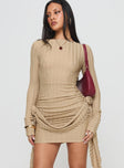 Glory Mini Dress Beige