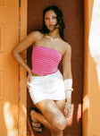 Millert Tube Top Pink Sleeveless straight 