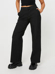 Jeller Pinstripe Pants Black Petite