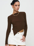 Renewal Long Sleeve Top Brown