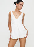 Meliora Playsuit White