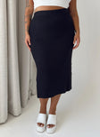 product Zanna Midi Skirt Black Curve Princess Polly  Midi Skirts 