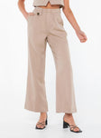 product Princess Polly High Waisted Pants  Murison Pants Beige