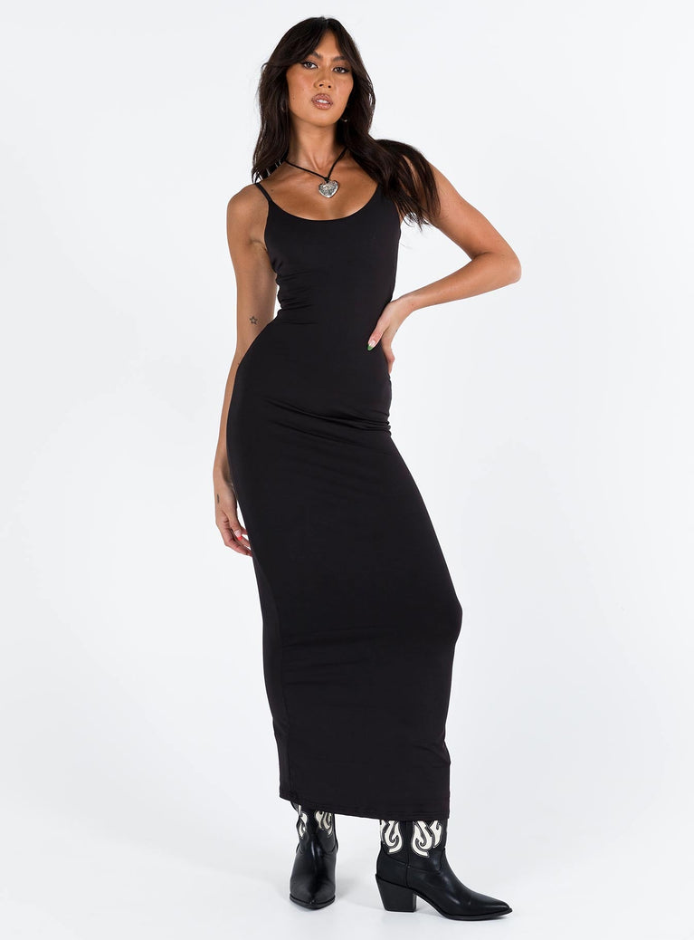 product Princess Polly High Neck  Riana Maxi Dress Black