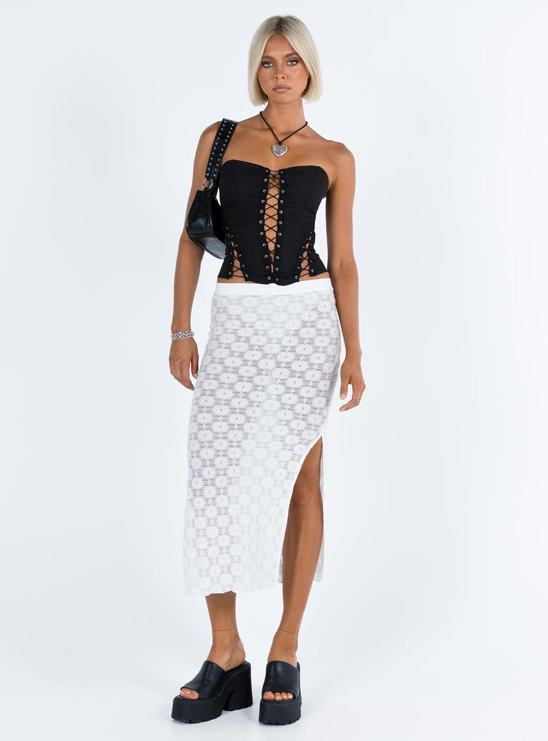 product Focus On Yourself Midi Skirt White Princess Polly  Midi Skirts 