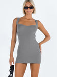 product Princess Polly High Neck High Neck  Lehna Mini Dress Grey