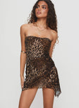 Donelli Mini Dress Leopard