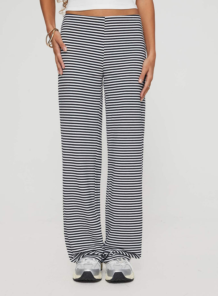 Escapism Lounge Pant Black / White