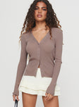 Sylvestra Long Sleeve Top Brown