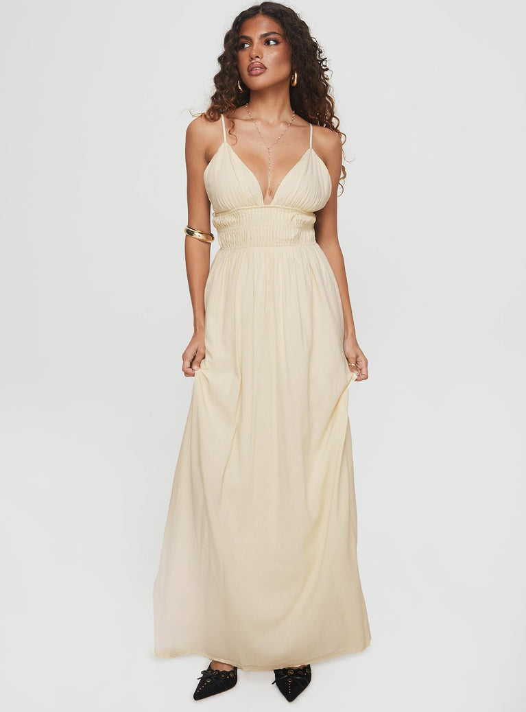 Maysen Maxi Dress Cream