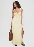 Royal Arcade Knit Maxi Dress Cream