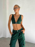 product Princess Polly Sleeveless Asymmetric Neckline  Paige Top Green