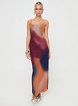 front view of model wearing Princess Polly Amoret Maxi Dress Multi Scoop Neck 