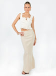 product Jodie Maxi Skirt Oatmeal Princess Polly  Maxi 