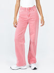 product Princess Polly High Waisted  Regina Mom Denim Jean Pink