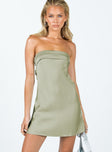 product Princess Polly Asymmetric Neckline  Phillipa Mini Dress Sage