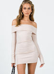 product Princess Polly Asymmetric Neckline  Savani Mini Dress Cream