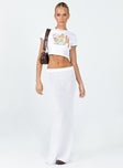 product Belle Knit Maxi Skirt White Princess Polly  Maxi 