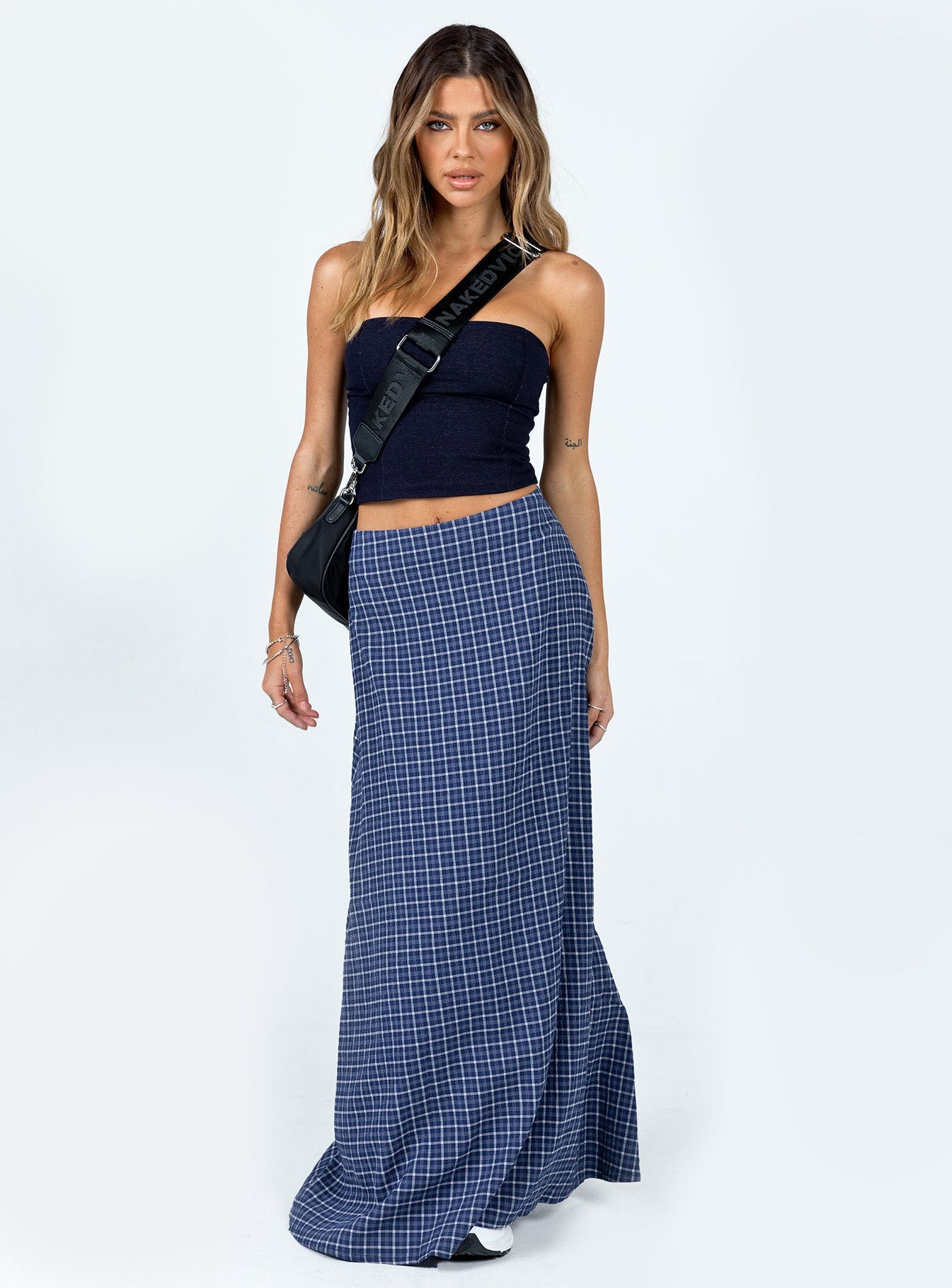 Maxi skirt navy sale