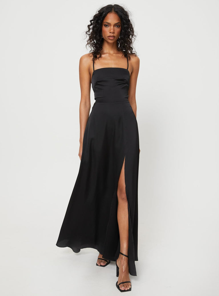 product Princess Polly High Neck  Kerwin Maxi Dress Black