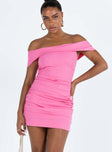 product Princess Polly Asymmetric Neckline  Marcia Mini Dress Pink