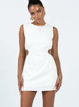 product Princess Polly Crew Neck  Mayzie Mini Dress White